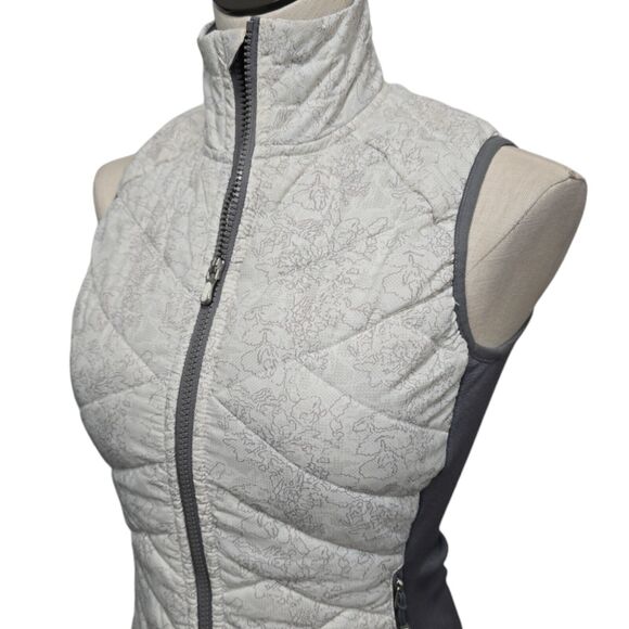 Smartwool Corbet 120 Vest Size XS Quilted White Gray Patterned Wool Winter Layer - Picture 11 of 15